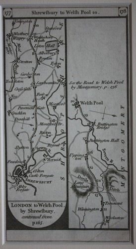 Original antique road - , map