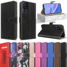 For TCL 50 SE 501 505 403 405 406 306 Case Leather Wallet Flip Stand Phone Cover