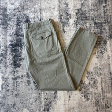 Mens Hackett Kensington Slim Pileli Chinos Trousers Stone Washed Grey W34 L30