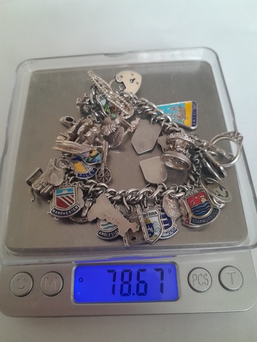 Sterling silver vintage charm - sterling,