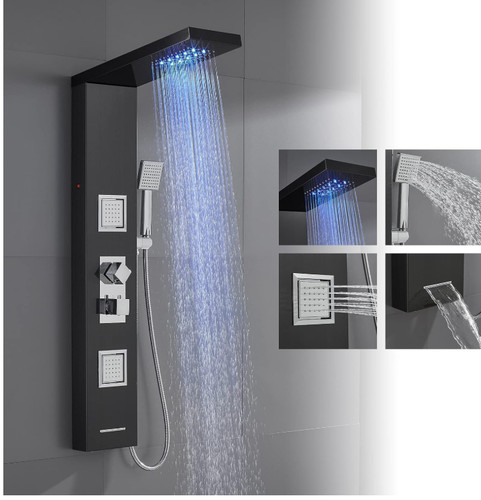 Thermostatic shower panel - thermostatic,