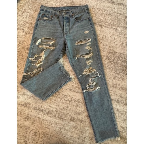 Levis 501 skinny distressed - 501,