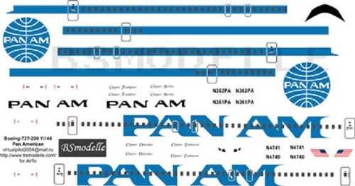 144 bsmodelle decals boeing - 1/144,
