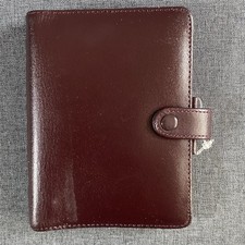 Day Runner 7071 Leather Organizer Planner Binder Burgundy Compact 6 Ring See