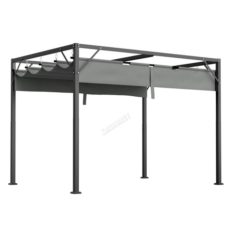 Gray steel pergola 3x2m - pergola, with