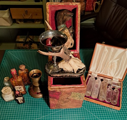 Old witchcraft box pagan