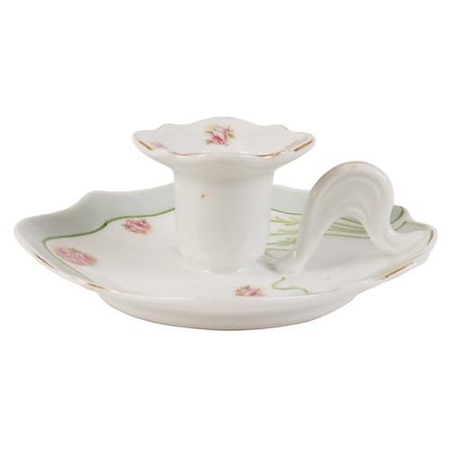 Porcelain candlestick for one