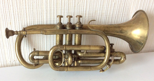 Brass cornet european - cornet, made