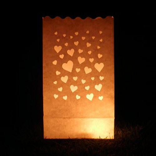 Small heart candle bags - bags, 10