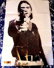  large Kurt Cobain vintage (1990s) poster. Rare & collectable. VG+ Condition. 