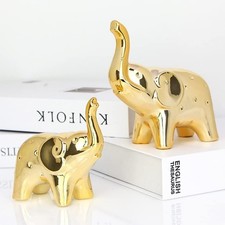 A Pair Gold Elephant Statue
