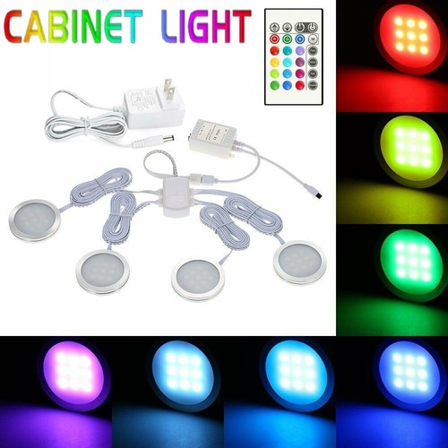 4pcs rgb led under - rgb, cabinet