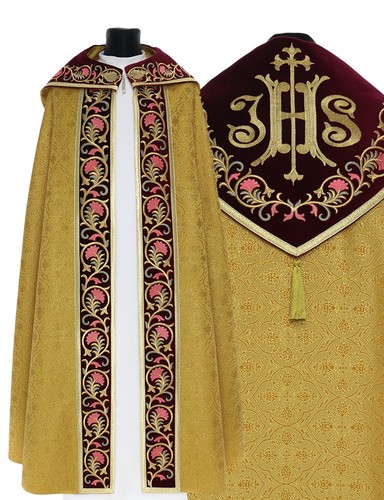 Gold red gothic cope with - gothic,