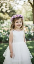 Girls Flower Girl Headband