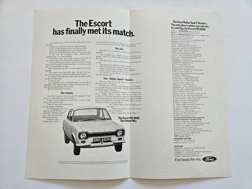 Ford escort mk1 - escort, sales