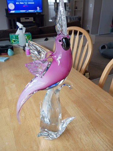 Murano pink cockatoo in - murano,