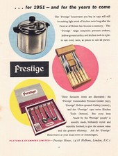 Prestige Kitchen Ware Kitchenalia Advert 1951 old print 23cm x 17cm
