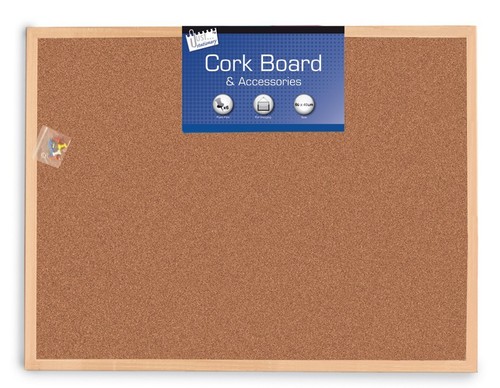 Wooden corkboard with string - wooden,