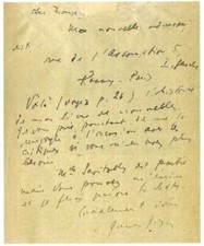 JAMES JOYCE Signed Letter -