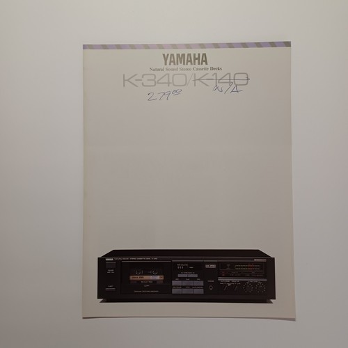 Yamaha k340 k140 cassette deck - k140,