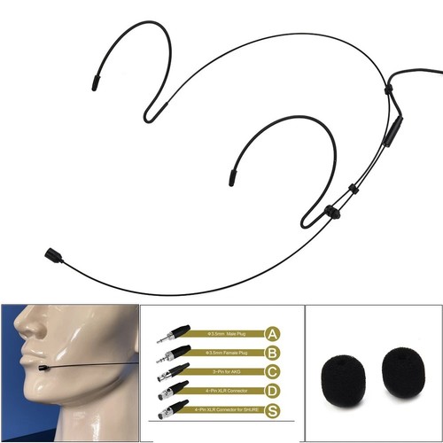 Double earhook headset - headset, mic