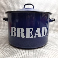 Vintage Enamel Bread Bin