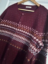 WoolOvers Burgandy Fair Isle