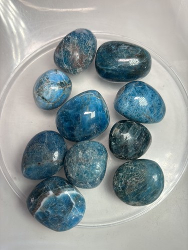 250g blue apatite - 250g, tumble