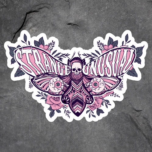 Strange and unusual sticker