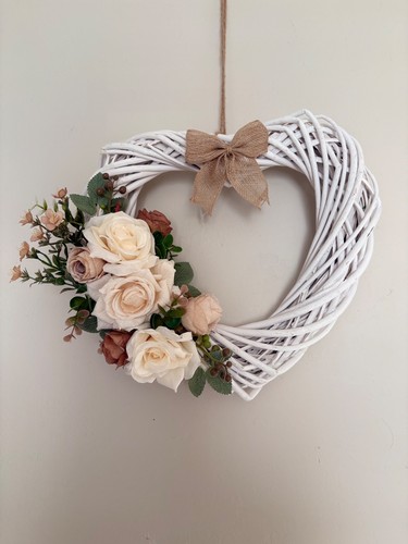 Wicker heart wreath - wicker, handmade