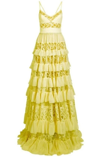 Elie saab yellow lace - elie,