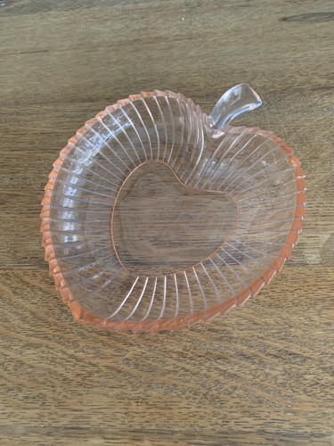 Vintage pink pressed glass - vintage,