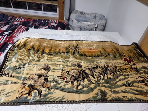 Vtg italian alaskan dog sled - ,