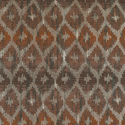 Brown tribal upholstery fabric - brown,