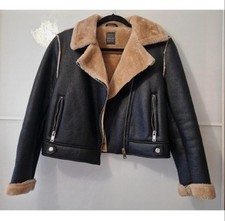 Black Faux Leather Cropped