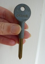 Grey & Brass CHUBB Security Rack Bolt Key Star Key For Door and Window Bolts