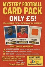 Mystery Football Card Pack X10