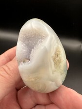 Crystal Egg Moss Agate Druzy