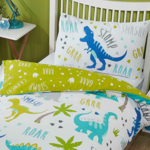 Roarsome dinosaur cotbed duvet - dinosaur,