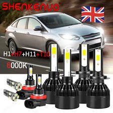 For Ford Focus MK1 Headlight Xenon White 120w Led Fog Side Light Bulbs 1998-2004
