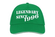 Legendary Since 1996 Birthday Baseball Hat Cap Gift Present 30th 40th Any Year