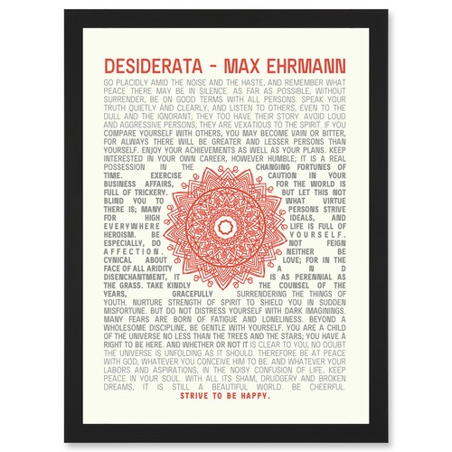 Desiderata mandala max ehrmann - mandala,