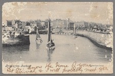 Bridlington Harbour Sailing Boats Valentines Series 1904 to Rotherham MITCHELL
