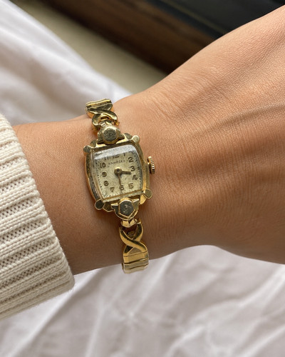 Hampden watch 14k gold - watch, ladies