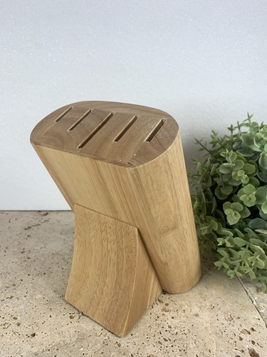 Curved wooden kitchen knife - wooden,