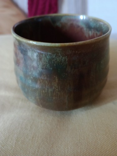 Vintage lamorna pottery brown - pottery,