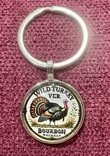 Wild turkey bourbon keyring - bourbon, keyring.