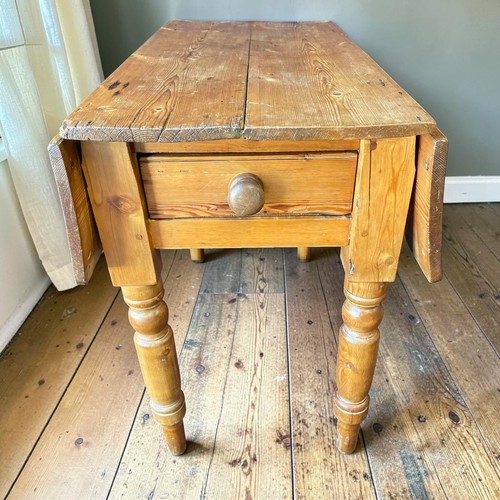 Antique pine drop - drop, side
