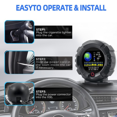 X95 gps hud car head - x95,