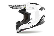 Airoh Helmet 2024 Aviator 3 Color White Gloss HPC CarbonMX Motocross Enduro Quad